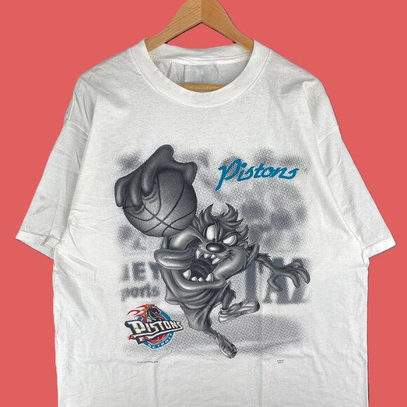 LOONEY TUNES TAZ Detroit Piston, Vtg Detroit Piston T-shirt - Picture 4 of 4